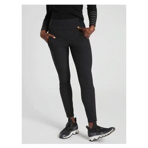 Athleta Leggings Size 8 Black Headlands Hybrid Trek Tight Travel Full Length